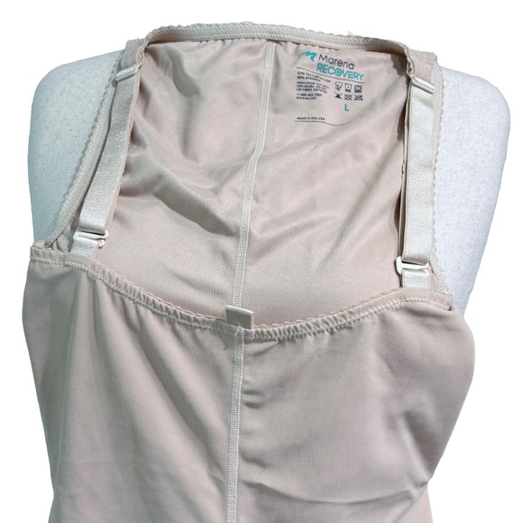 EUC Marena Recovery Zipperless Girdle with Suspenders — Beige — Sz L - Picture 4 of 6